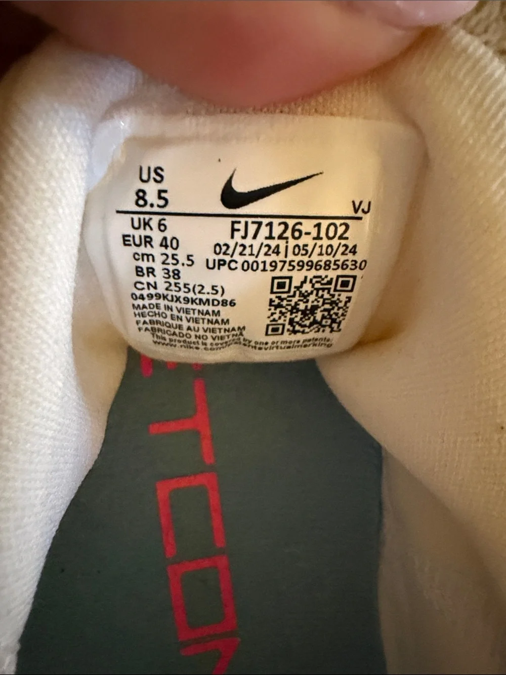 Nike Free Metcon 6 — white & turquoise
